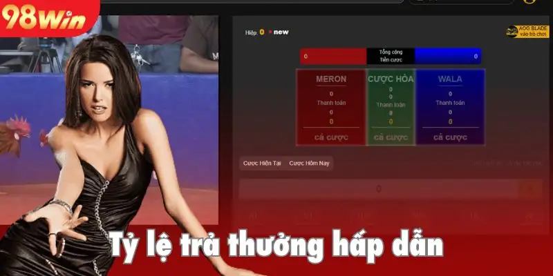 Tỷ lệ trả thưởng cao bậc nhất trên thị trường đá gà trực tuyến